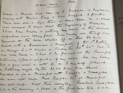 Big Game Hunting. Manuscript accounts of lengthy Indian hunting trips by a serving Royal Artillery officer, 1908 & 1909 Big Game Hunting. Manuscript accounts of lengthy Indian hunting trips by a serving Royal Artillery officer, 1908 & 1909