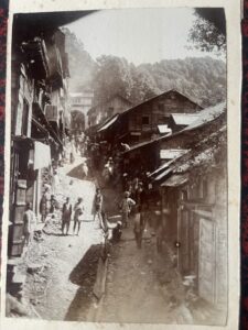 Dalhousie Bazaar, Northern India. An unusual 1905 view of a bazaar in a hill town with a large milkitary cantonment, Dalhousie Bazaar, Northern India. An unusual 1905 view of a bazaar in a hill town with a large milkitary cantonment,
