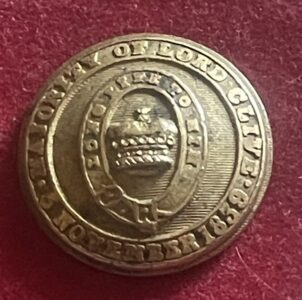 Majority of Lord Clive Hunt button, 19th century