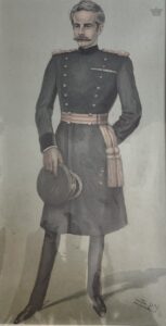 Dundonald, Major General the Earl of. Spy cartoon of Edward M. Baillie Hamilton Cochrane in uniform , c. 1902. Dundonald, Major General the Earl of. Spy cartoon of Edward M. Baillie Hamilton Cochrane in uniform , c. 1902.