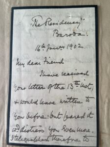 BHOPAL. Letters of condolence To Nawab Sultan Jahan Begam following death of her husband BHOPAL. Letters of condolence To Nawab Sultan Jahan Begam following death of her husband