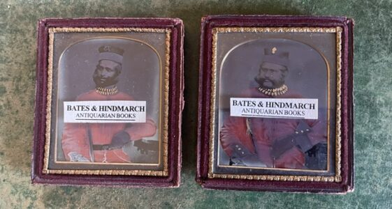 73rd Bengal Native Infantry. two very rare daguerrotype portraits of Indian officers of the regiment, circa 1856-8