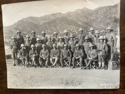 1/11th Gurkha Rifles. A group photograph of the officers soon after the short lived regiment was formed in 1918,