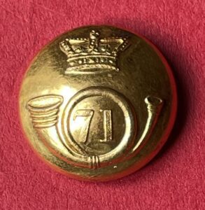 71st Highlands, 23 mm officer's gilt 1855-56