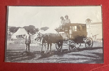 Calcutta Artillery Volunteers, AFI, an unusual image of a camp in 1918 Calcutta Artillery Volunteers, AFI, an unusual image of a camp in 1918