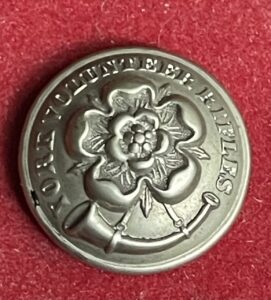 York Volunteer Rifles. 25mm white metal button York Volunteer Rifles. 25mm white metal button